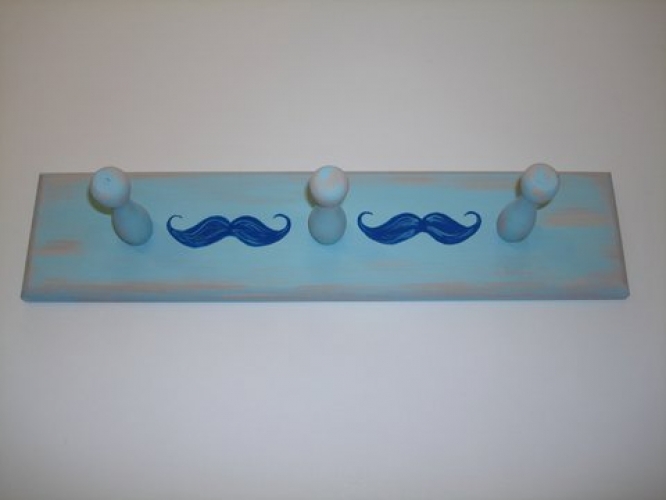 Hand-painted Wooden Hanger.