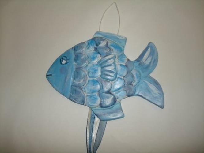 Χειροποίητη κεραμική φιγούρα «Ψάρι».
