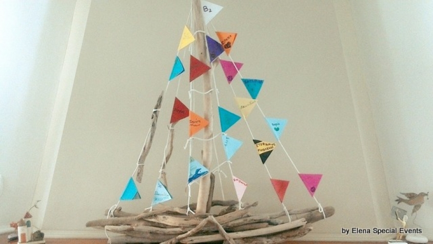 Χειροποίητο Καραβάκι  απο Θαλασσόξυλα.