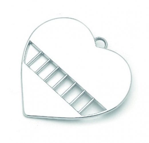 Μεταλλική Καρδιά για Μπομπονιέρα Γάμου.