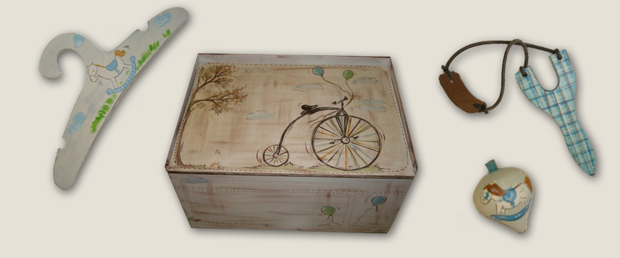 Hand Painted Items for Favors and Christening Sets