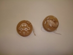 Hand-painted Wooden Yoyos for Christening Favors
