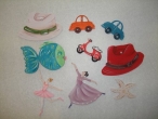 Hand-painted Wooden Themes for Wedding & Christening Favors