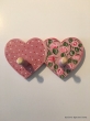 Hand-painted wooden hanger “3 hearts”.
