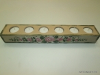 Hand - Painted Wooden Candlestick.