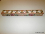 Hand - Painted Wooden Candlestick