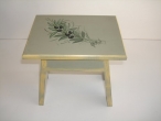Hand-painted Wooden Stool.